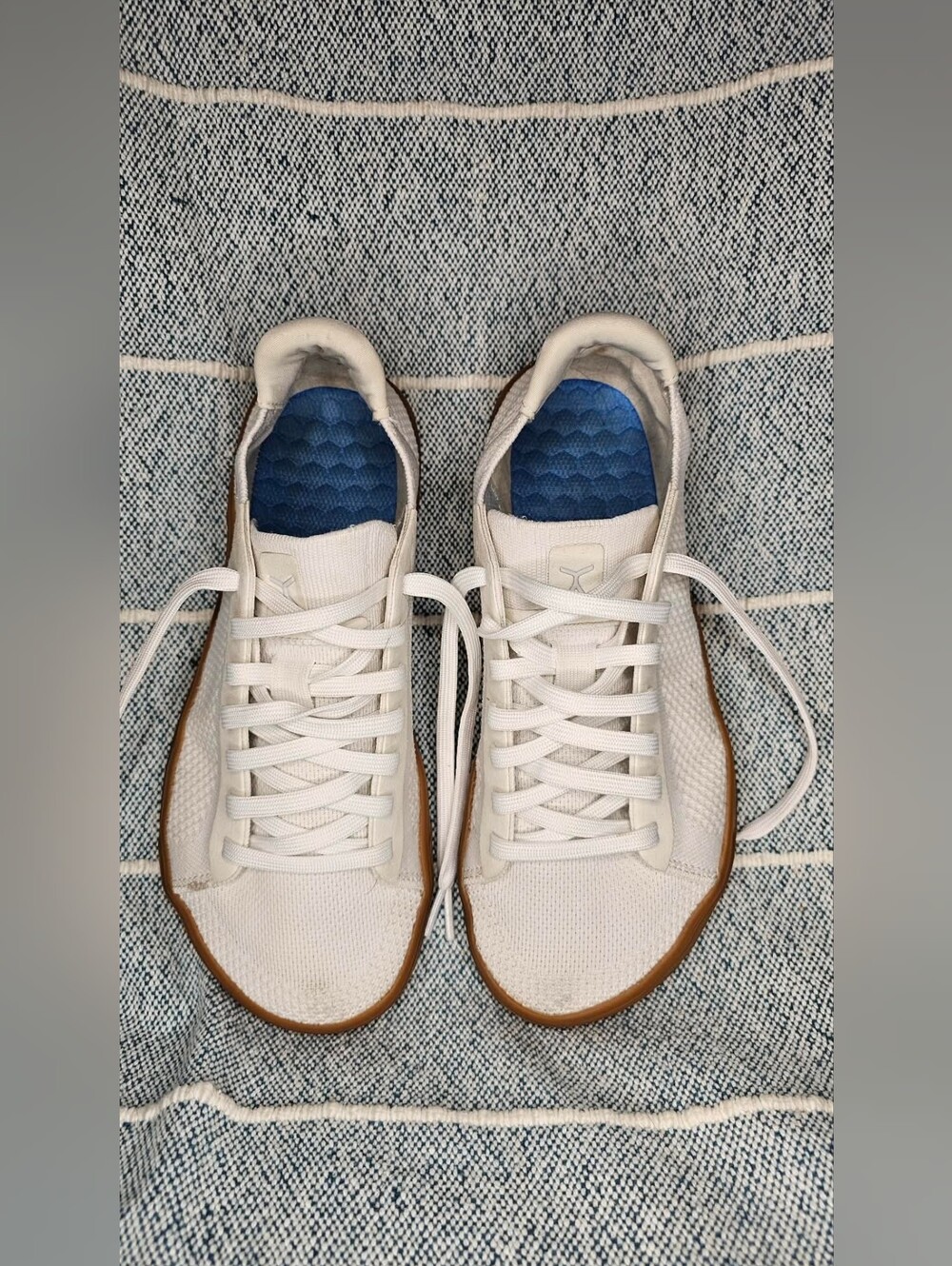 Flux Adapt Knit Trainer - White Gum Sneakers - M 7.5 / W 9 - Barefoot Zero Drop